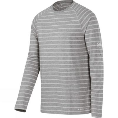 Playeras Mammut Crag Manga Larga Hombre - Gris - Chile DUS684921